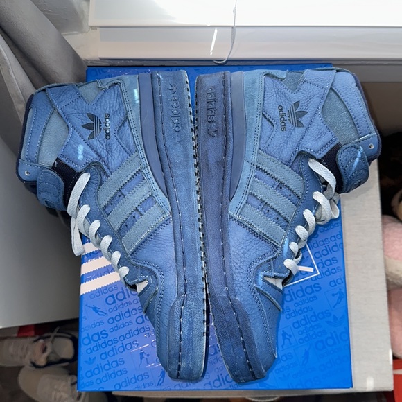 New with box Men’s Adidas Forum 84 High Blue Thread - Picture 5 of 11